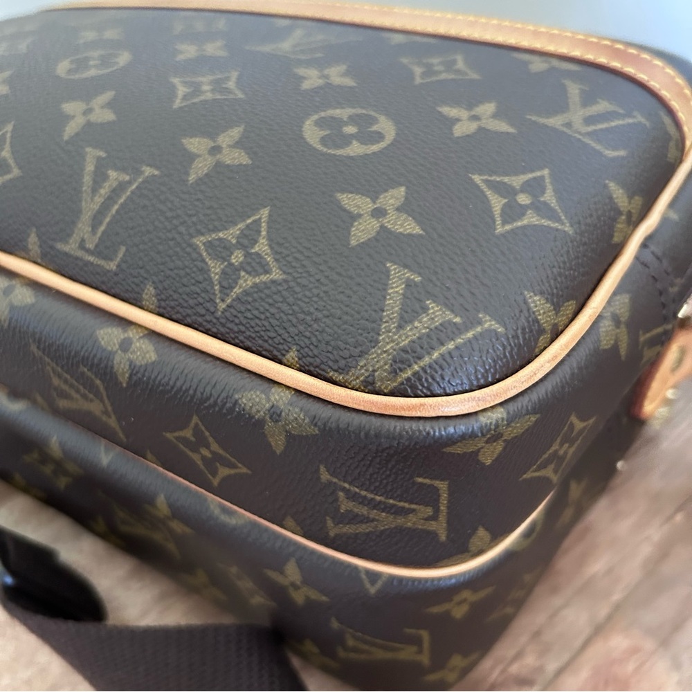 Authentic Louis Vuitton Monogram Reporter Crossbody Shoulder Bag Purse SP1010 - Picture 14 of 16